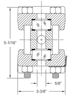 Series-H14B-High-Pressure-Armored-Level-Gauges-Transparent-Dimensions