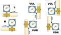 M12 Series Dial Type Threaded Bronze Flowmeters Diagram